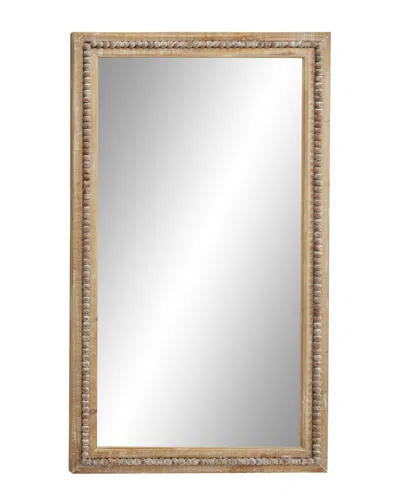 Peyton Lane Light Brown Bohemian Style Wood Wall Mirror In Neutral