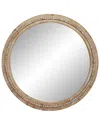 Peyton Lane Light Brown Rustic Wood Wall Mirror In Light Brown