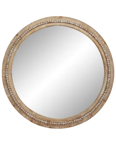 Peyton Lane Light Brown Rustic Wood Wall Mirror