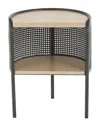 Peyton Lane Light Brown Wooden Half-moon Two- Ton