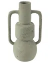 Peyton Lane Light Grey Paper Mache Abstract Textured Vase In Grey