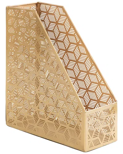 Peyton Lane Magazine Holder In Gold