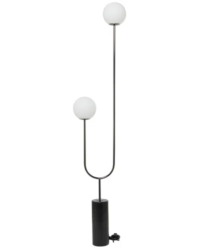 PEYTON LANE PEYTON LANE MARBLE ORB 2 LIGHT FLOOR LAMP