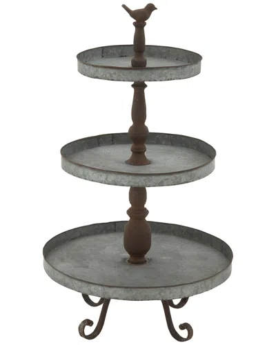 Peyton Lane Metal 3-teir Tray Stand