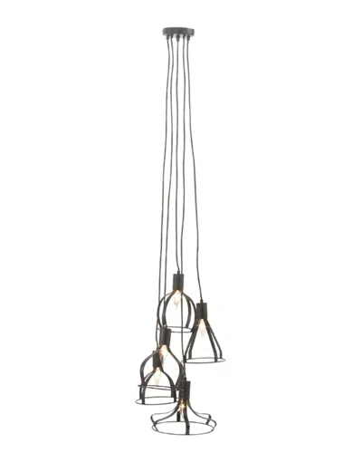 Peyton Lane Metal 5-light Pendant In Gray