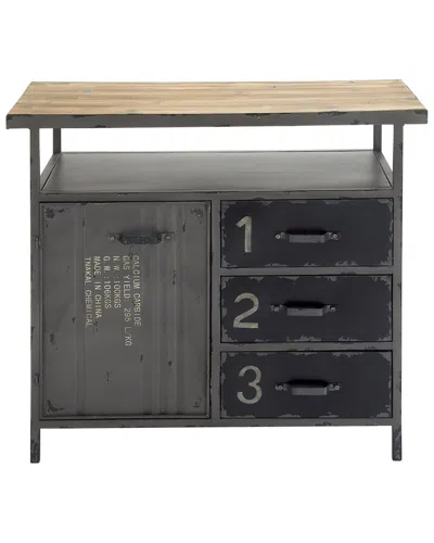 Peyton Lane Metal & Wood Utility Cabinet