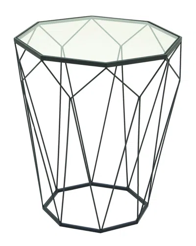 Peyton Lane Metal Glass Accent Table