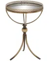 Peyton Lane Metal Mirror Accent Table