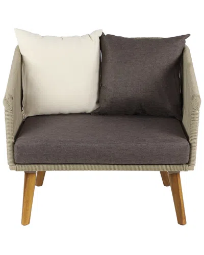 Peyton Lane Metal Modern Outdoor Chair In Grey