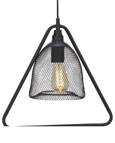 Peyton Lane Metal Pendant W Bulb In Black
