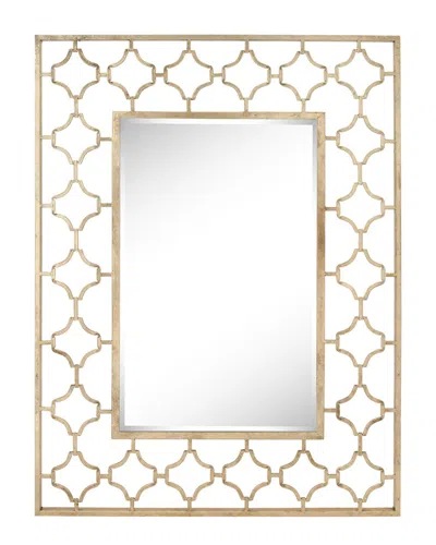 Peyton Lane Metal Quatrefoil Wall Mirror In Gold