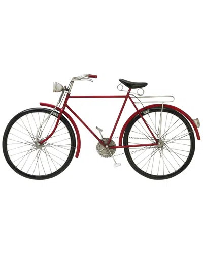 Peyton Lane Metal Red Bike Wall Art