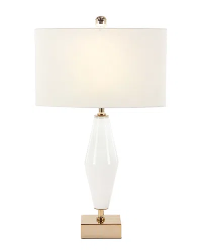 Peyton Lane Metal Table Lamp In White