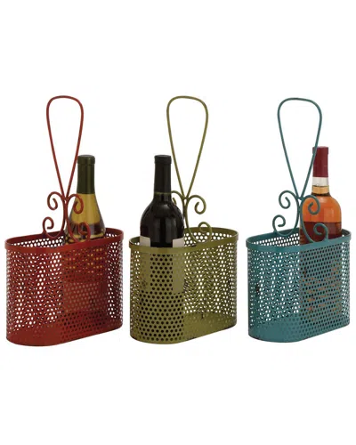 Peyton Lane Metal Wine Basket