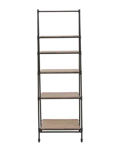 Peyton Lane Metal Wood Shelf Stand