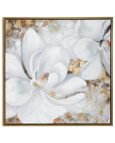 Peyton Lane Metallic Gold & Gardenia Acrylic Painting