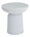 Peyton Lane Mgo Contemporary Outdoor Stool In White