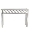 Peyton Lane Mirror Console Table In White