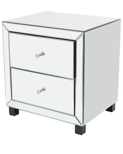 PEYTON LANE PEYTON LANE MIRRORED 2-DRAWER ACCENT TABLE
