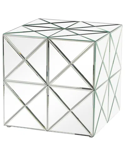 Peyton Lane Mirrored Accent Table In Transparent
