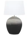 Peyton Lane Modern Ceramic Black Table Lamp In Black