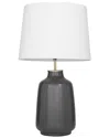Peyton Lane Modern Ceramic Grey Table Lamp In Grey