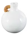 Peyton Lane Modern Ceramic Vase In White