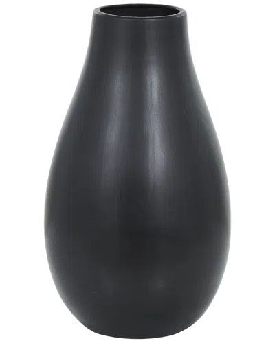 Peyton Lane Modern Ceramic Vase In Black