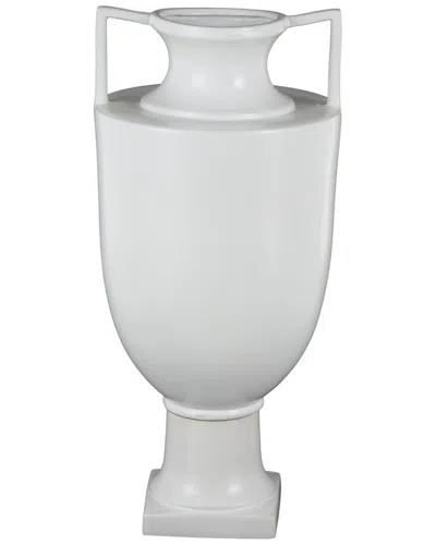 Peyton Lane Modern Ceramic Vase In White