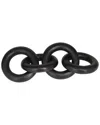 Peyton Lane Modern Chain Aluminum Sculpture In Black
