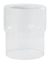 Peyton Lane Modern Glass Accent Table In Clear