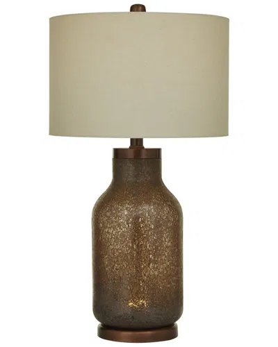 Peyton Lane Modern Glass Brown Table Lamp