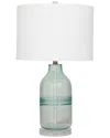 Peyton Lane Modern Glass Clear Table Lamp In Clear