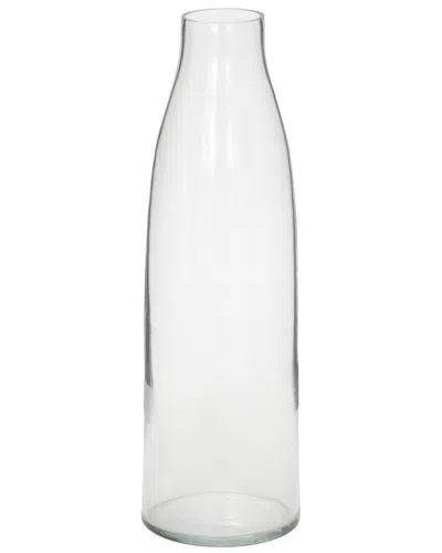 Peyton Lane Modern Glass Vase In Transparent