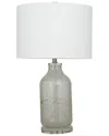 Peyton Lane Modern Glass White Table Lamp In White