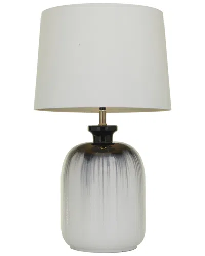 Peyton Lane Modern Glass White Table Lamp