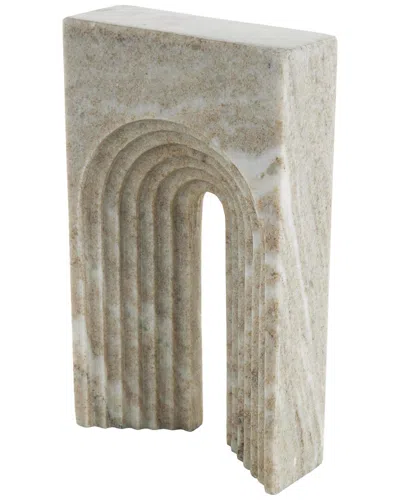 Peyton Lane Modern Marble Sculpture In Brown