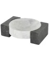 Peyton Lane Modern Marble Tray In Gray