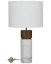 Peyton Lane Modern Marble White Table Lamp In White