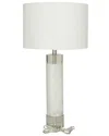 Peyton Lane Modern Marble White Table Lamp In White