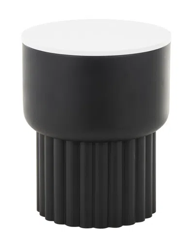 Peyton Lane Modern Metal Accent Table In Black