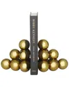 Peyton Lane Modern Metal Bookends Set In Gold
