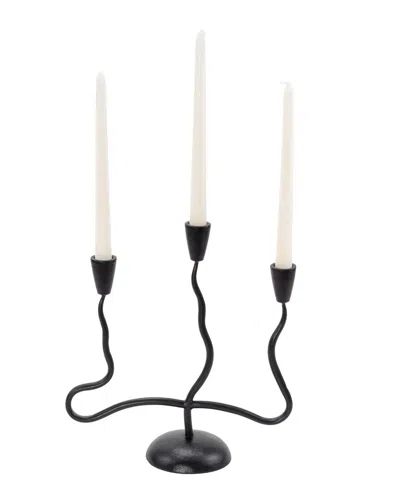 Peyton Lane Modern Metal Candle Holder In Multi