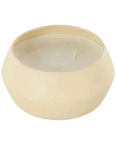 Peyton Lane Modern Metal Candle In Neutral