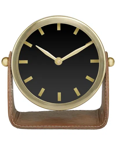 Peyton Lane Modern Metal Clock In Multi