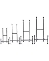 Peyton Lane Modern Metal Easel Set In Black