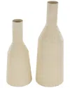 Peyton Lane Modern Metal Vase Set In Neutral