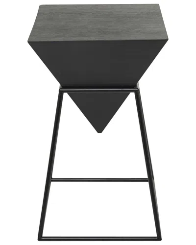 Peyton Lane Modern Pyramid Accent Table In Black