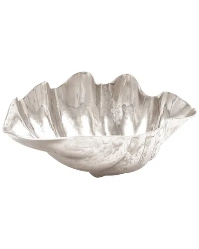 Peyton Lane Modern Reflections Alum Shell Dish In Gray