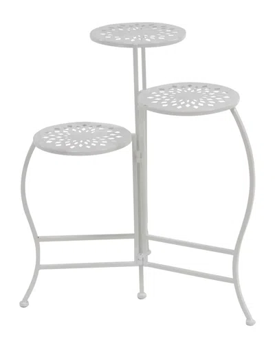 Peyton Lane Modern Reflections Folding Plant Stand In Gray